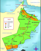 foto della piantina dell' Oman.