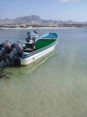 Fly fishing in Oman, foto di barca per la pesca a mosca in mare